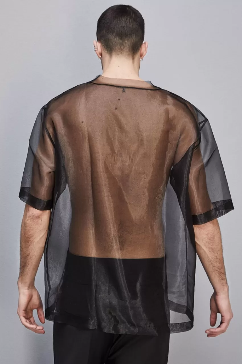 boxy_tshirt_manica_corta_con_bordo_taglio_vivo_2-1.webp Uomo Patrizia Pepe T-Shirt E Camicie<Boxy T-shirt manica corta con bordo taglio vivo