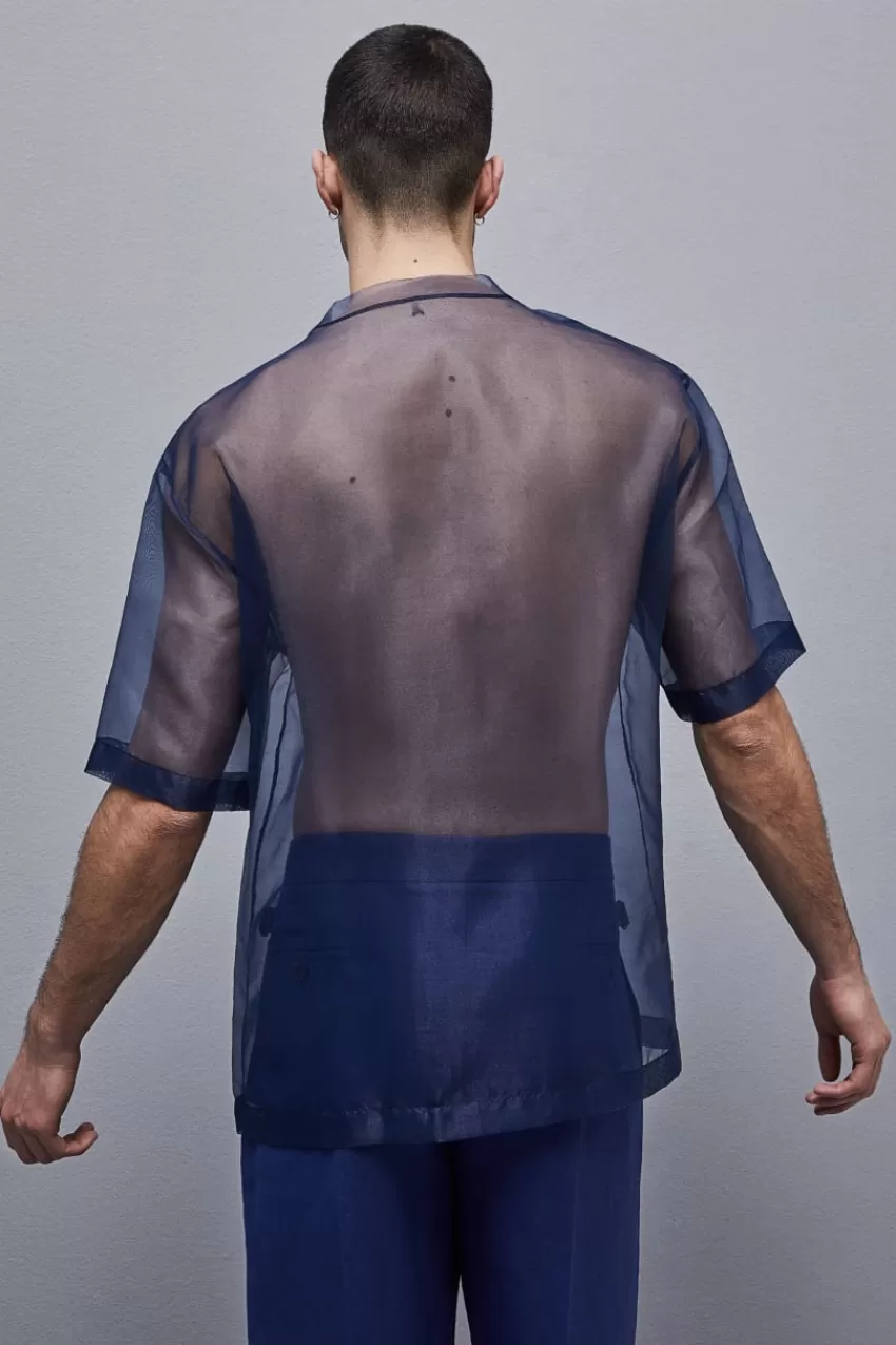 boxy_tshirt_manica_corta_con_bordo_taglio_vivo_2.webp Uomo Patrizia Pepe T-Shirt E Camicie<Boxy T-shirt manica corta con bordo taglio vivo