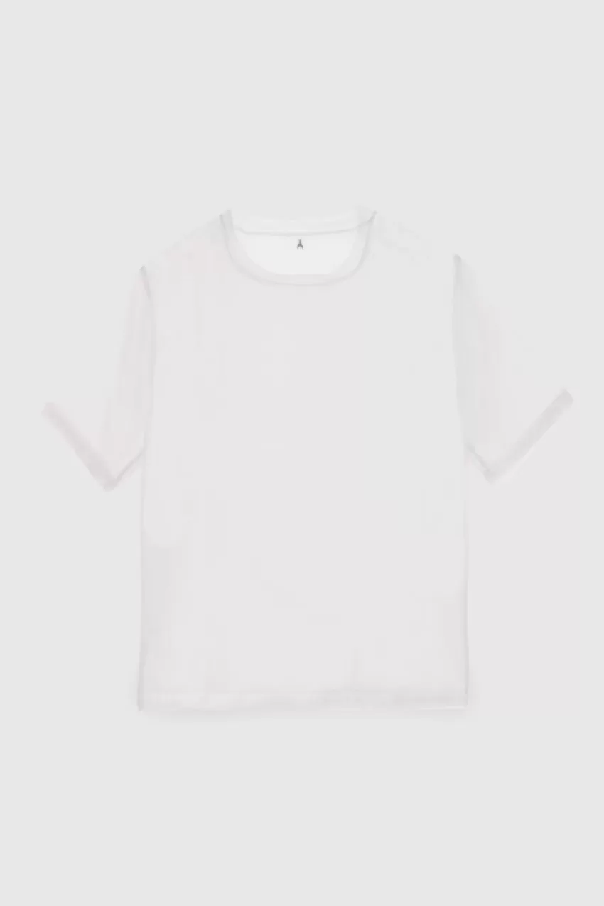 boxy_tshirt_manica_corta_con_bordo_taglio_vivo_4-1.webp Uomo Patrizia Pepe T-Shirt E Camicie<Boxy T-shirt manica corta con bordo taglio vivo