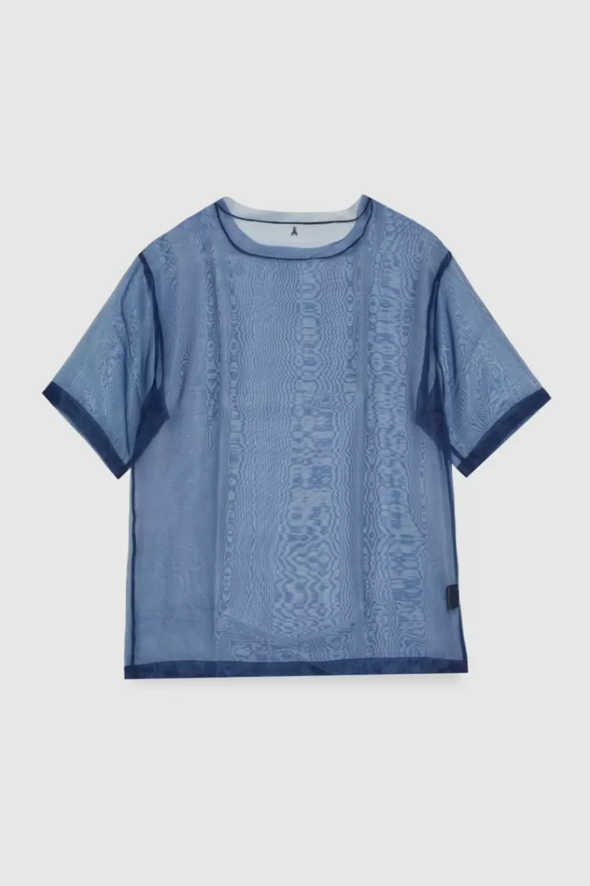 boxy_tshirt_manica_corta_con_bordo_taglio_vivo_4.webp Uomo Patrizia Pepe T-Shirt E Camicie<Boxy T-shirt manica corta con bordo taglio vivo