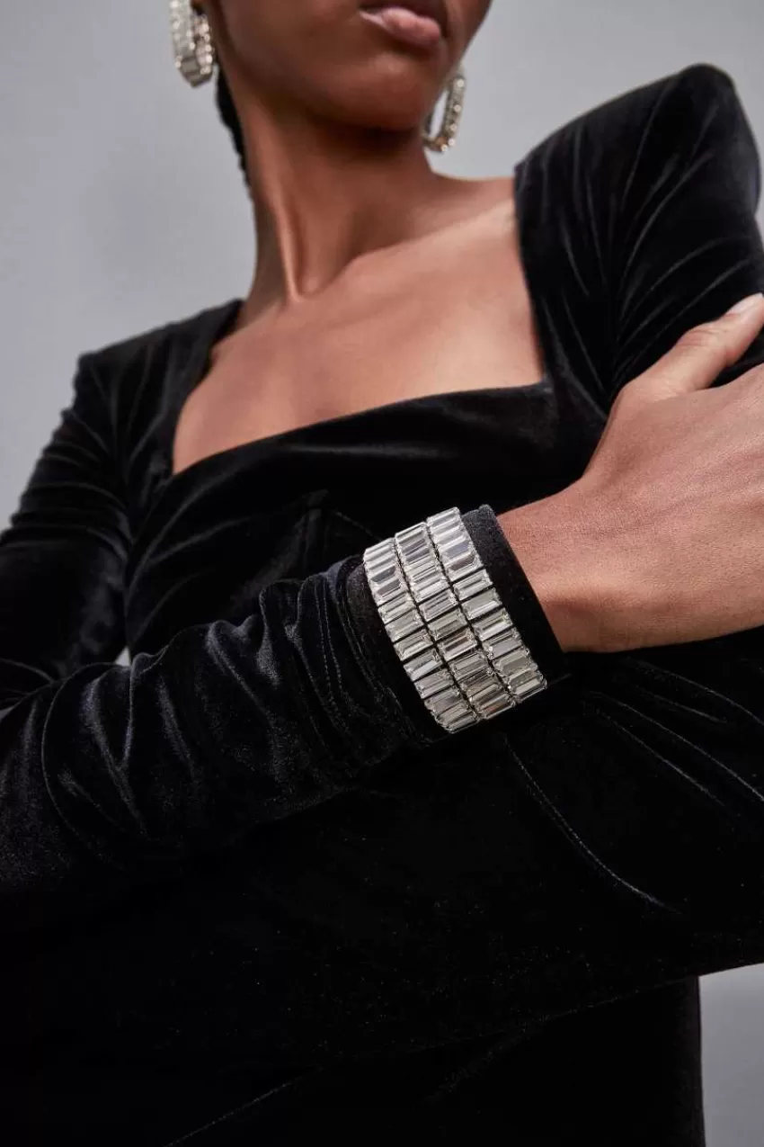 bracciale_a_catena_con_strass_2.webp Patrizia Pepe Bracciali<Bracciale a catena con strass