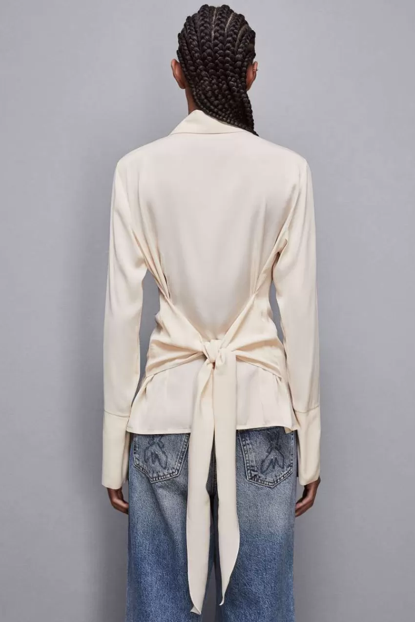 camicia_con_fusciacca_in_twill_essential_2.webp Patrizia Pepe Camicie<Camicia con fusciacca in twill Essential