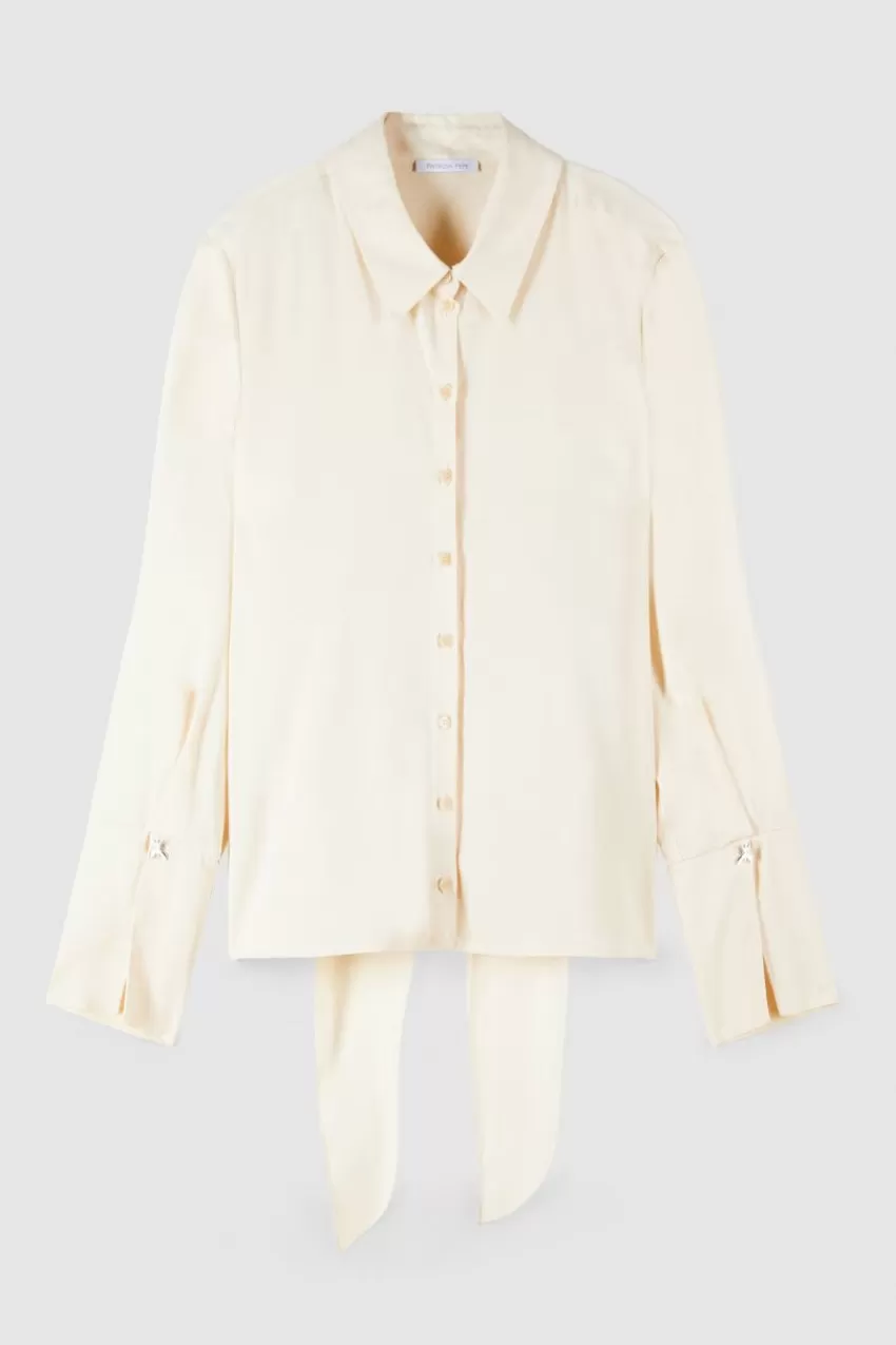 camicia_con_fusciacca_in_twill_essential_3.webp Patrizia Pepe Camicie<Camicia con fusciacca in twill Essential