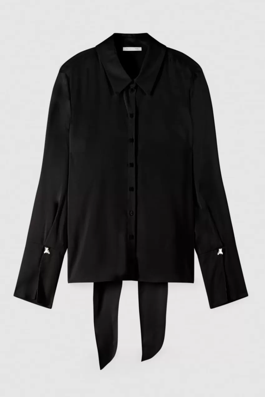 camicia_con_fusciacca_in_twill_essential_4.webp Patrizia Pepe Camicie<Camicia con fusciacca in twill Essential