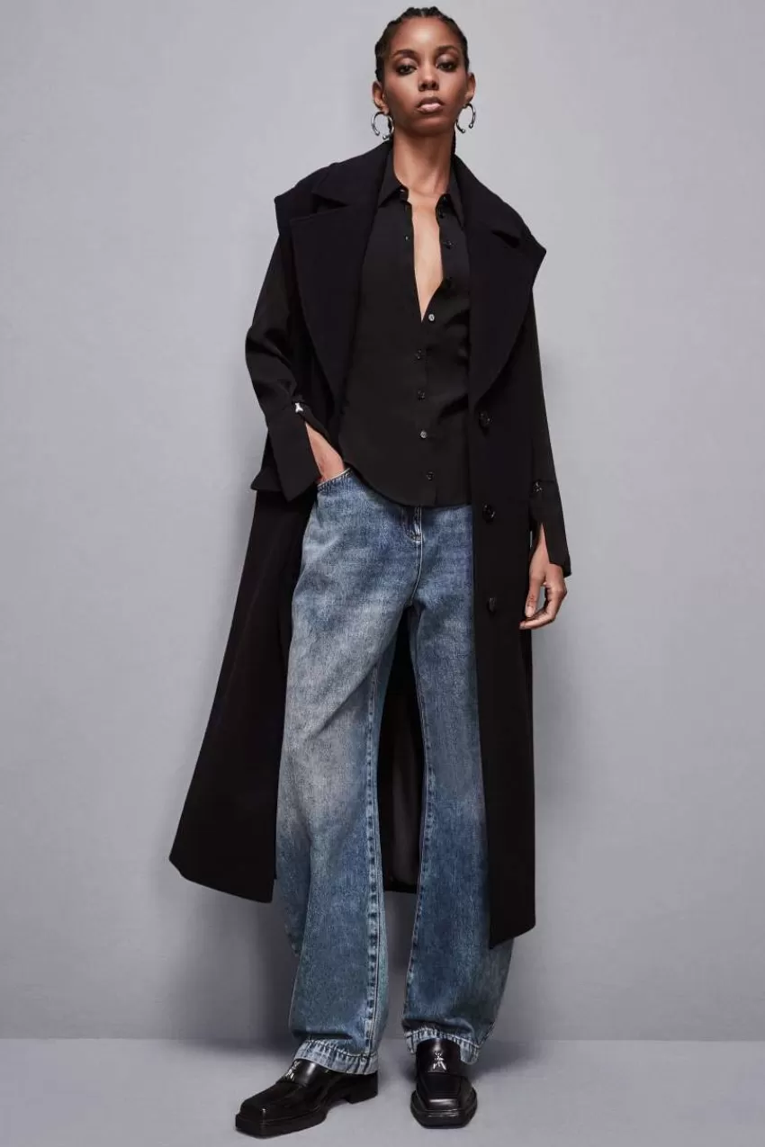 camicia_con_fusciacca_in_twill_essential_5.webp Patrizia Pepe Camicie<Camicia con fusciacca in twill Essential