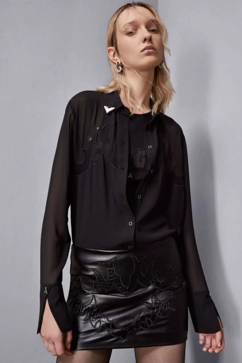 camicia_con_ricamo_cowgirl_3.webp Patrizia Pepe Camicie<Camicia con ricamo cowgirl