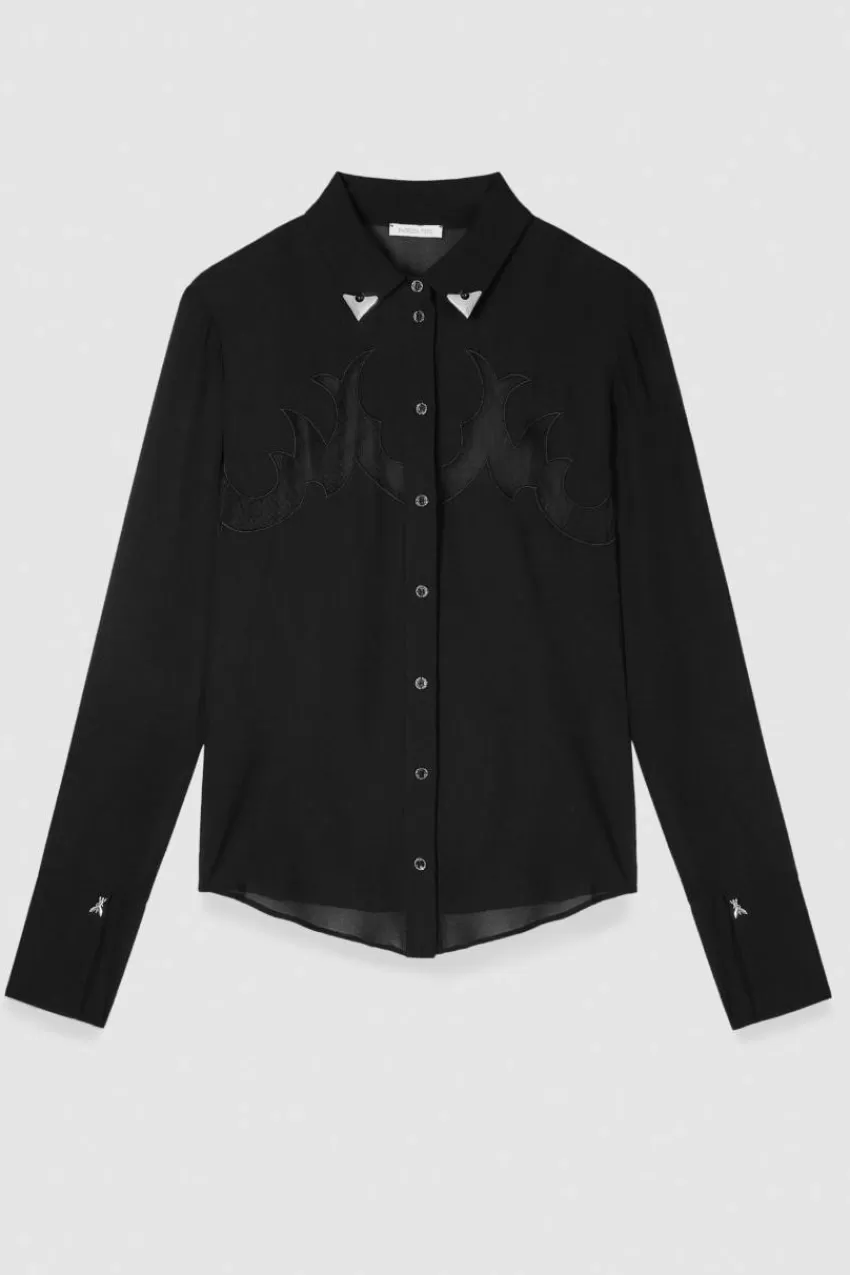 camicia_con_ricamo_cowgirl_4.webp Patrizia Pepe Camicie<Camicia con ricamo cowgirl