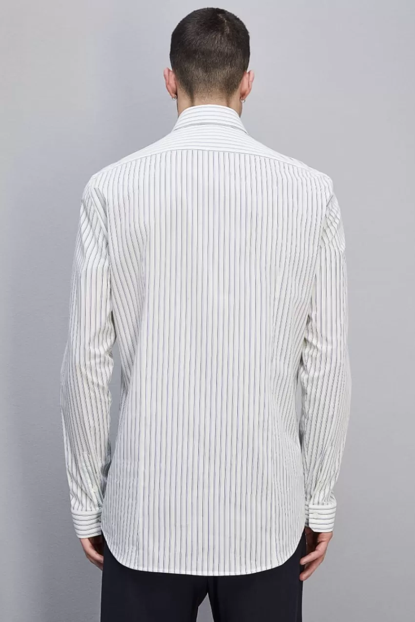 camicia_in_cotone_con_stampa_fantasia_2.webp Uomo Patrizia Pepe T-Shirt E Camicie<Camicia in cotone con stampa fantasia