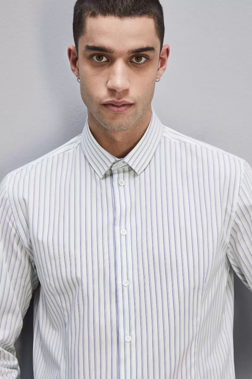 camicia_in_cotone_con_stampa_fantasia_3.webp Uomo Patrizia Pepe T-Shirt E Camicie<Camicia in cotone con stampa fantasia