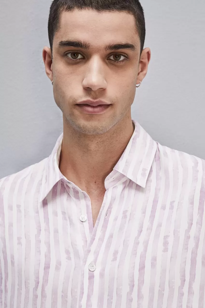 camicia_morbida_in_twill_di_viscosa_3.webp Uomo Patrizia Pepe T-Shirt E Camicie<Camicia morbida in twill di viscosa