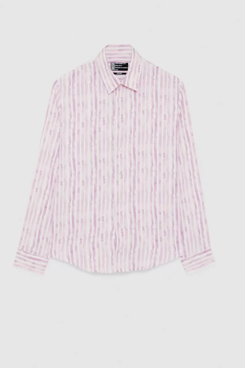 camicia_morbida_in_twill_di_viscosa_4.webp Uomo Patrizia Pepe T-Shirt E Camicie<Camicia morbida in twill di viscosa