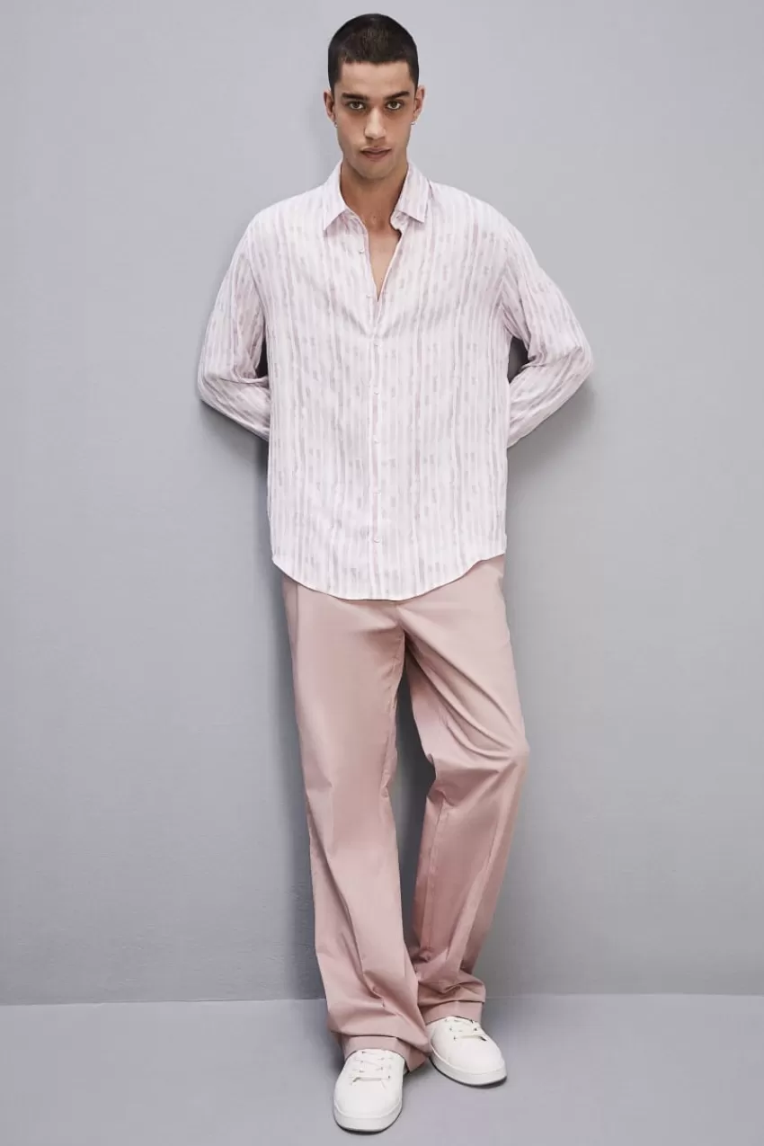 camicia_morbida_in_twill_di_viscosa_5.webp Uomo Patrizia Pepe T-Shirt E Camicie<Camicia morbida in twill di viscosa