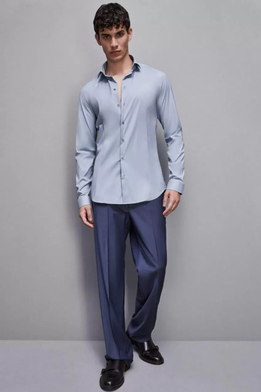 camicia_popeline_lunga_3-1.webp Uomo Patrizia Pepe T-Shirt E Camicie<Camicia popeline lunga