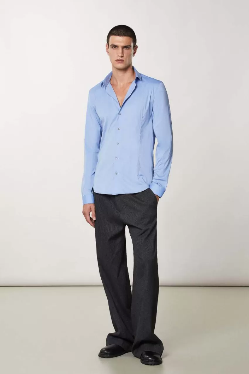 camicia_popeline_regular_3-2.webp Uomo Patrizia Pepe T-Shirt E Camicie<Camicia popeline regular