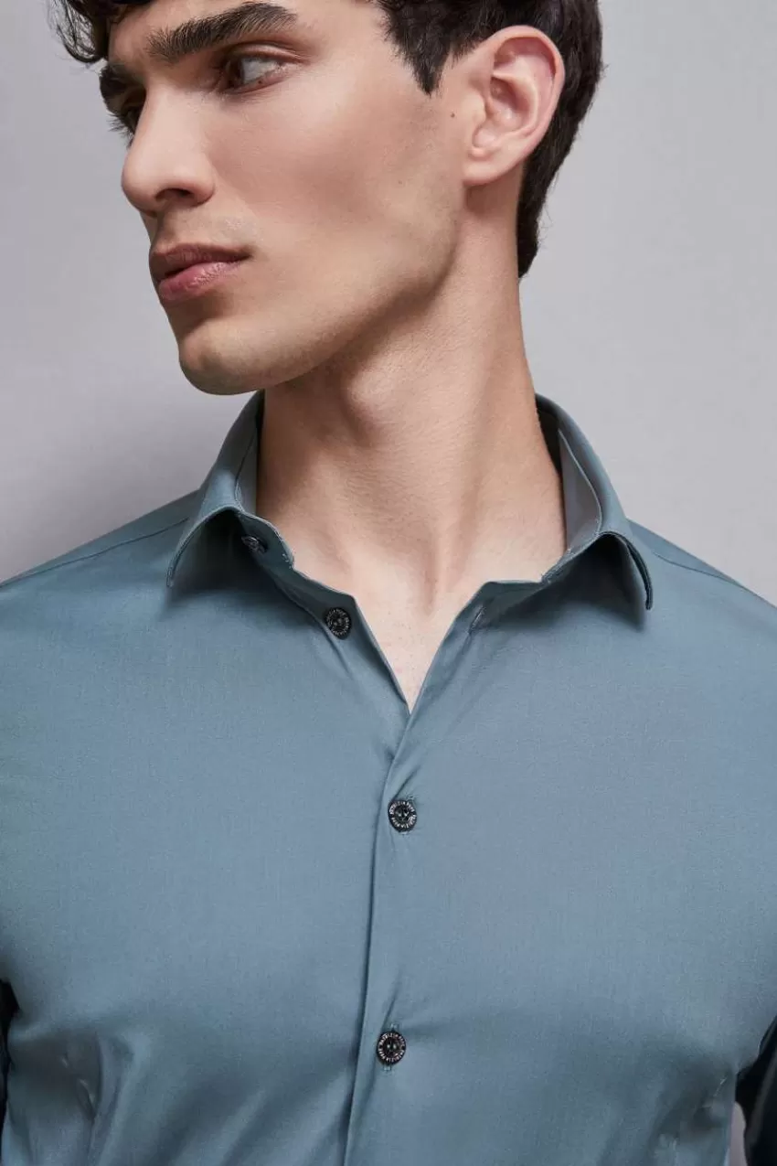 camicia_popeline_regular_3-3.webp Uomo Patrizia Pepe T-Shirt E Camicie<Camicia popeline regular