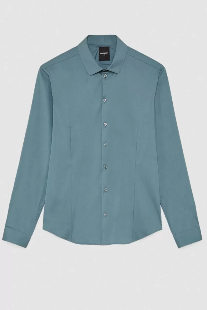 camicia_popeline_regular_4-3.webp Uomo Patrizia Pepe T-Shirt E Camicie<Camicia popeline regular