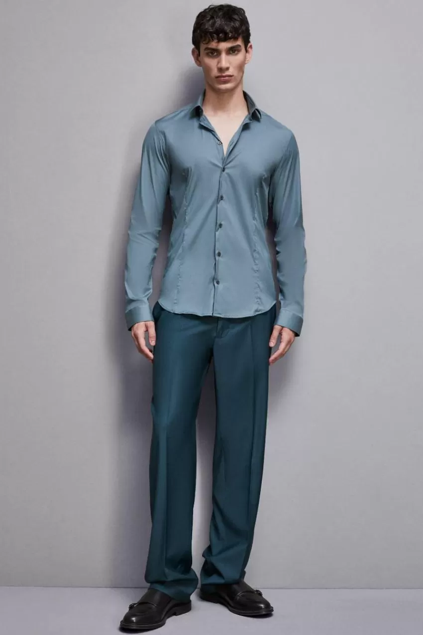 camicia_popeline_regular_5.webp Uomo Patrizia Pepe T-Shirt E Camicie<Camicia popeline regular