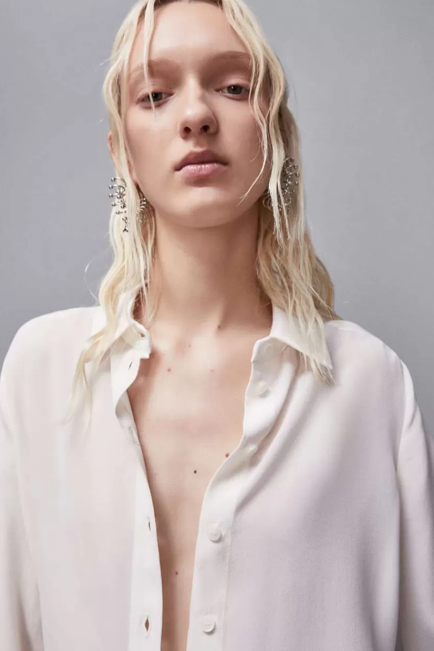 camicia_regular_fit_in_crepe_di_seta_3.webp Patrizia Pepe Camicie<Camicia regular fit in crepe di seta