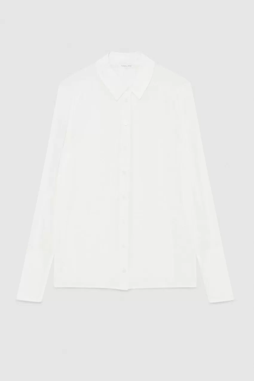 camicia_regular_fit_in_crepe_di_seta_4.webp Patrizia Pepe Camicie<Camicia regular fit in crepe di seta