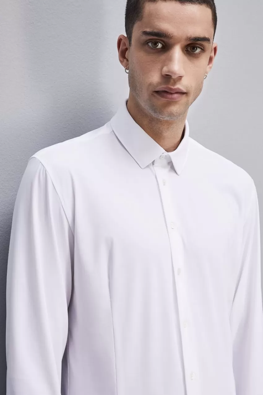 camicia_slim_fit_in_jersey_3-1.webp Uomo Patrizia Pepe T-Shirt E Camicie<Camicia slim fit in jersey