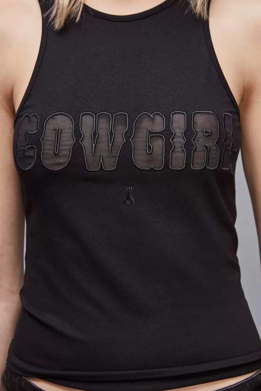 canotta_cowgirl_3.webp Patrizia Pepe Tops<Canotta cowgirl