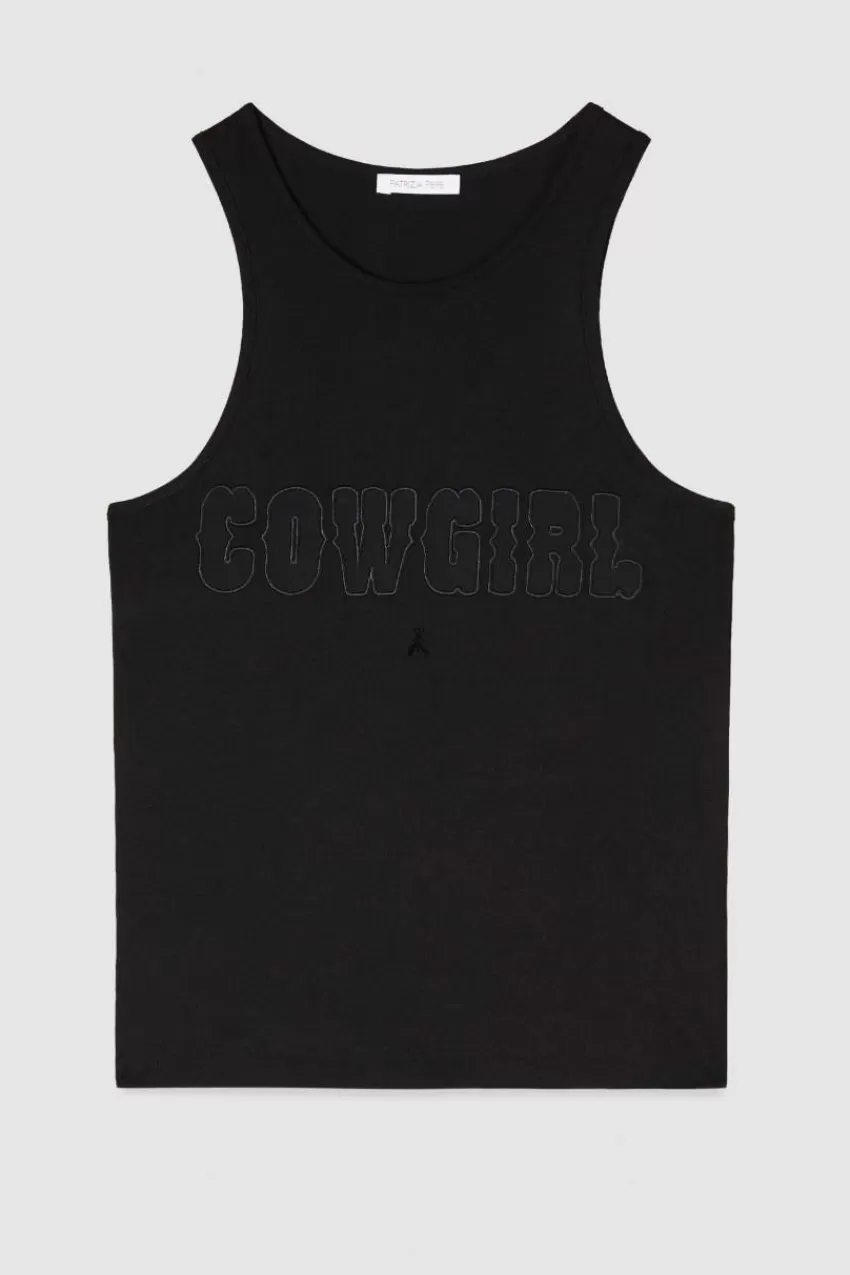 canotta_cowgirl_4.webp Patrizia Pepe Tops<Canotta cowgirl