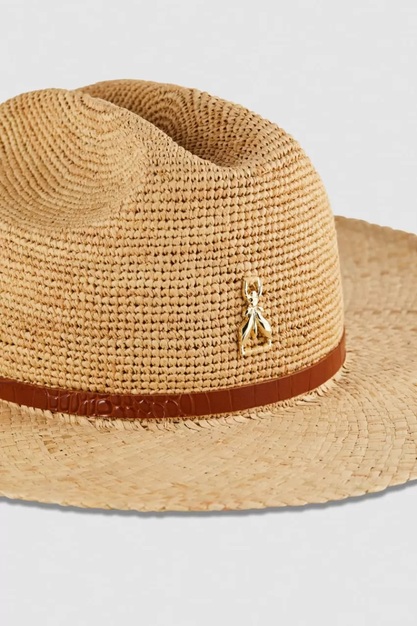 cappello_cowboy_con_cinturino_in_pelle_3.webp Patrizia Pepe Cappelli E Guanti<Cappello Cowboy con cinturino in pelle