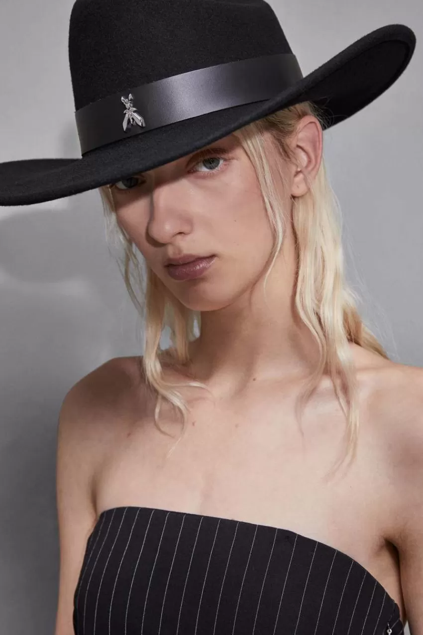 cappello_cowboy_in_feltro_5-1.webp Patrizia Pepe Cappelli E Guanti<Cappello Cowboy in feltro