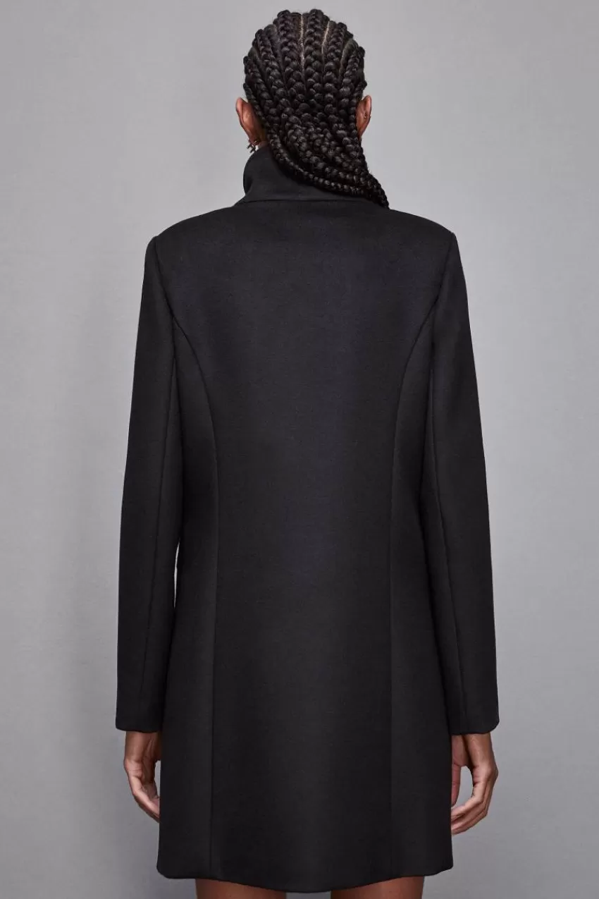 cappotto_collo_alto_in_panno_essential_2-1.webp Patrizia Pepe Cappotti<Cappotto collo alto in panno "Essential"