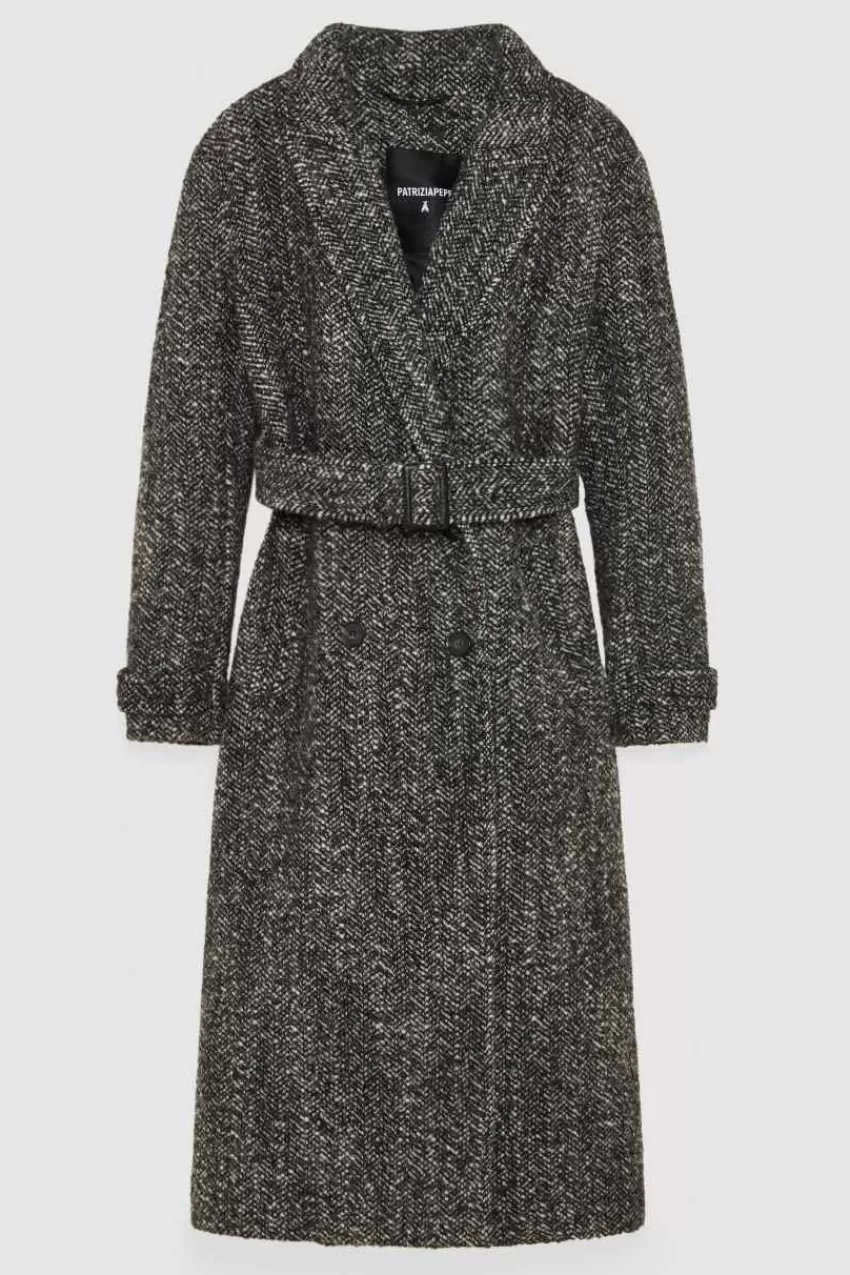 cappotto_con_cintura_in_panno_4.webp Patrizia Pepe Cappotti<Cappotto con cintura in panno