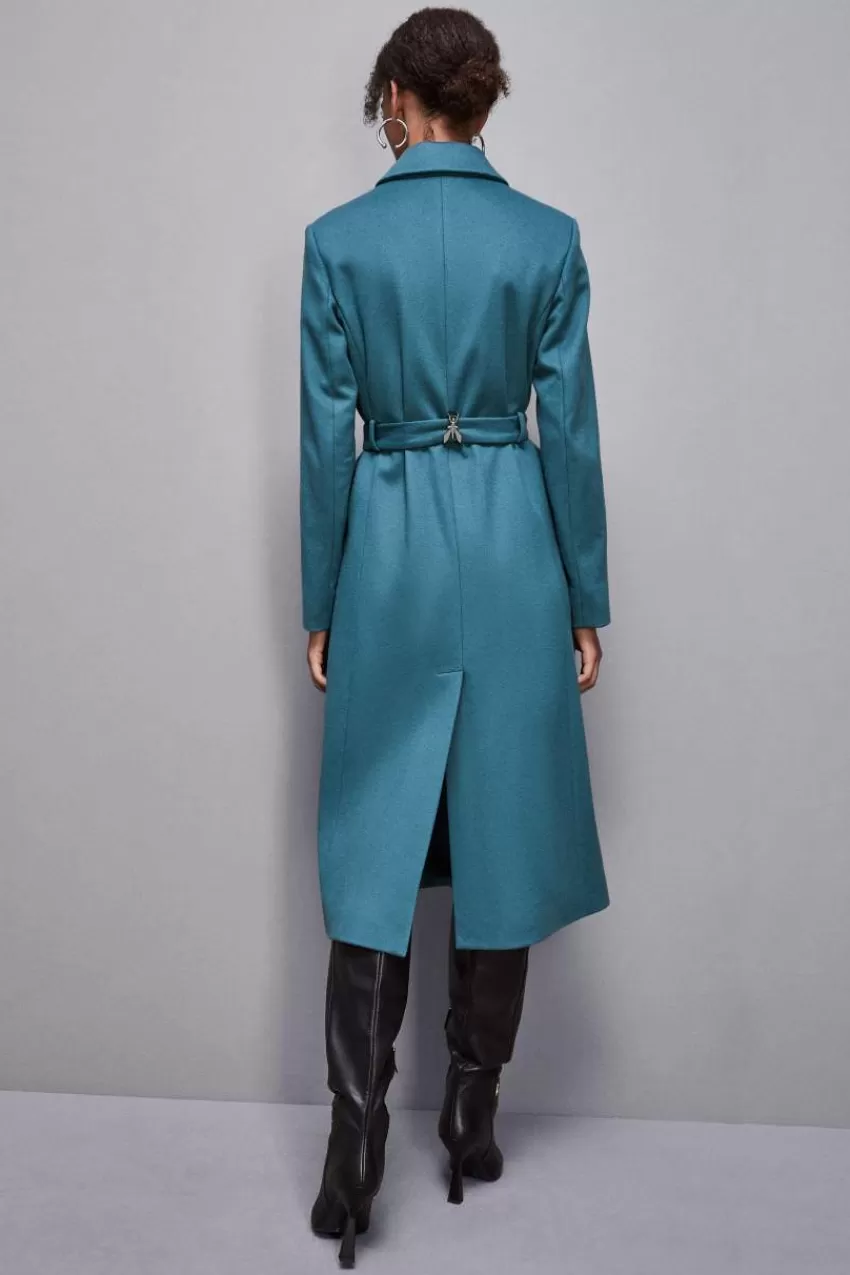 cappotto_con_cintura_in_panno_essential_2.webp Patrizia Pepe Cappotti<Cappotto con cintura in panno "Essential"