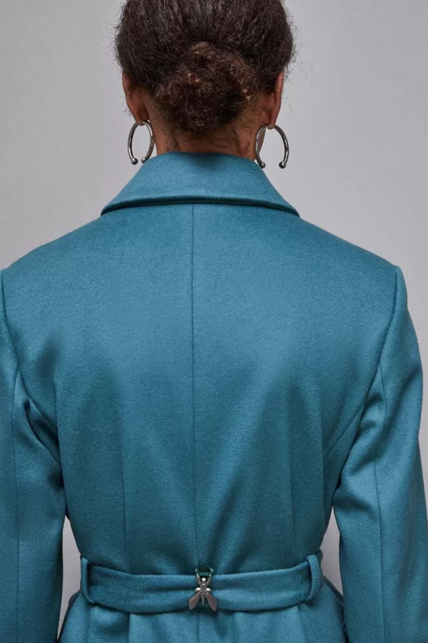 cappotto_con_cintura_in_panno_essential_3.webp Patrizia Pepe Cappotti<Cappotto con cintura in panno "Essential"