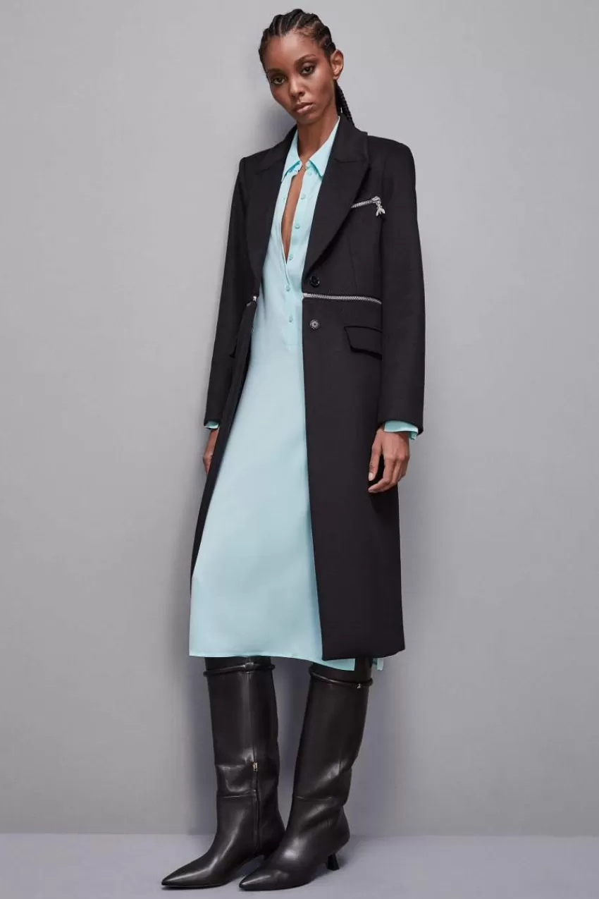 cappotto_con_maxizip_in_vita_essential_5.webp Patrizia Pepe Cappotti<Cappotto con maxi-zip in vita "Essential"