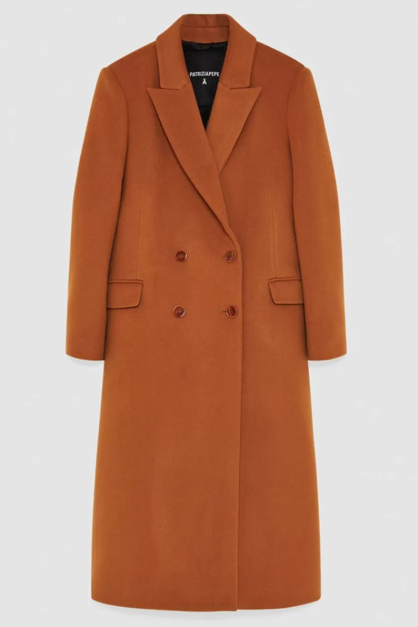 cappotto_lungo_doppio_petto_in_panno_4.webp Patrizia Pepe Cappotti<Cappotto lungo doppio petto in panno