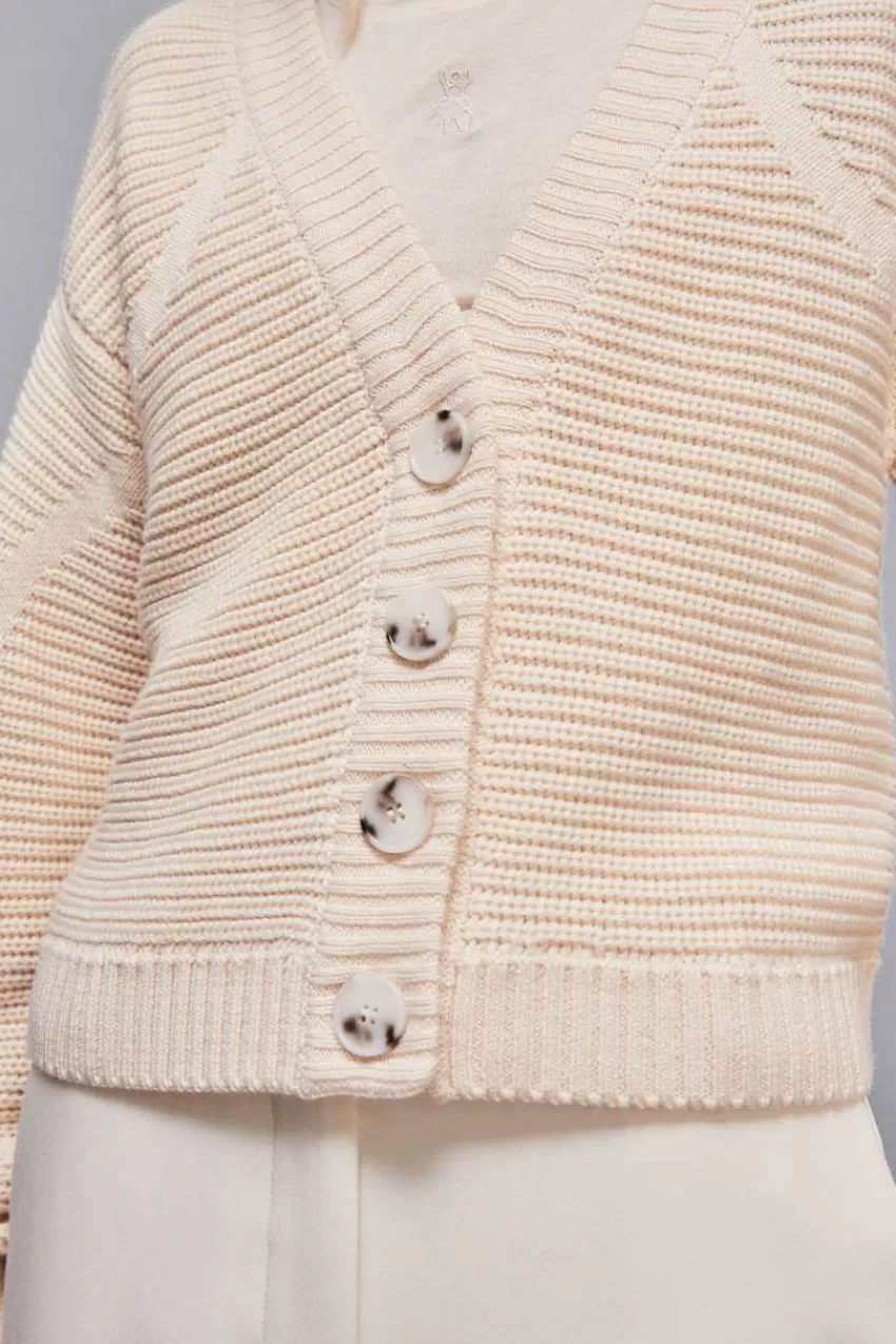 cardigan_a_coste_in_lana_3.webp Patrizia Pepe Cardigan<Cardigan a coste in lana