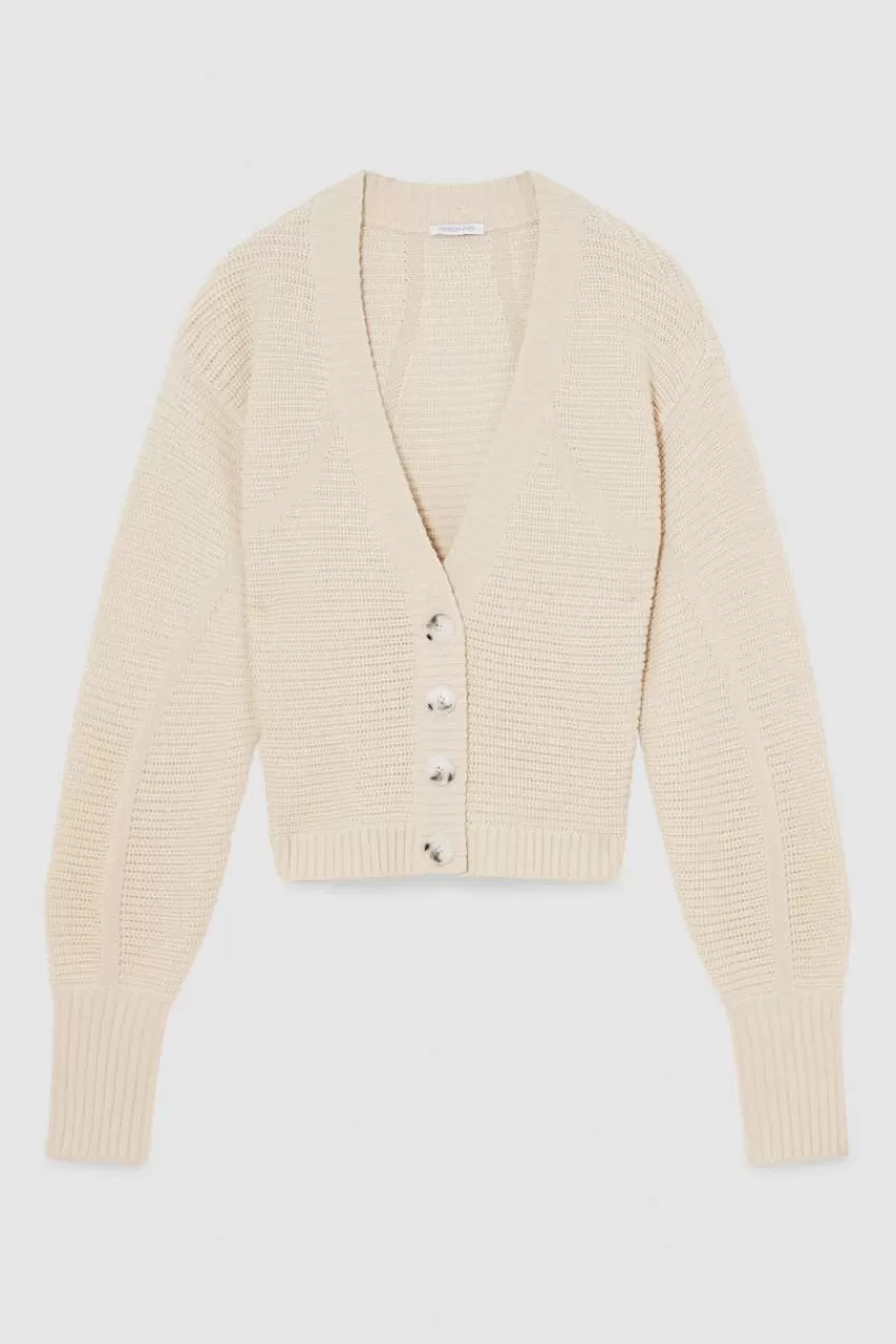 cardigan_a_coste_in_lana_4.webp Patrizia Pepe Cardigan<Cardigan a coste in lana