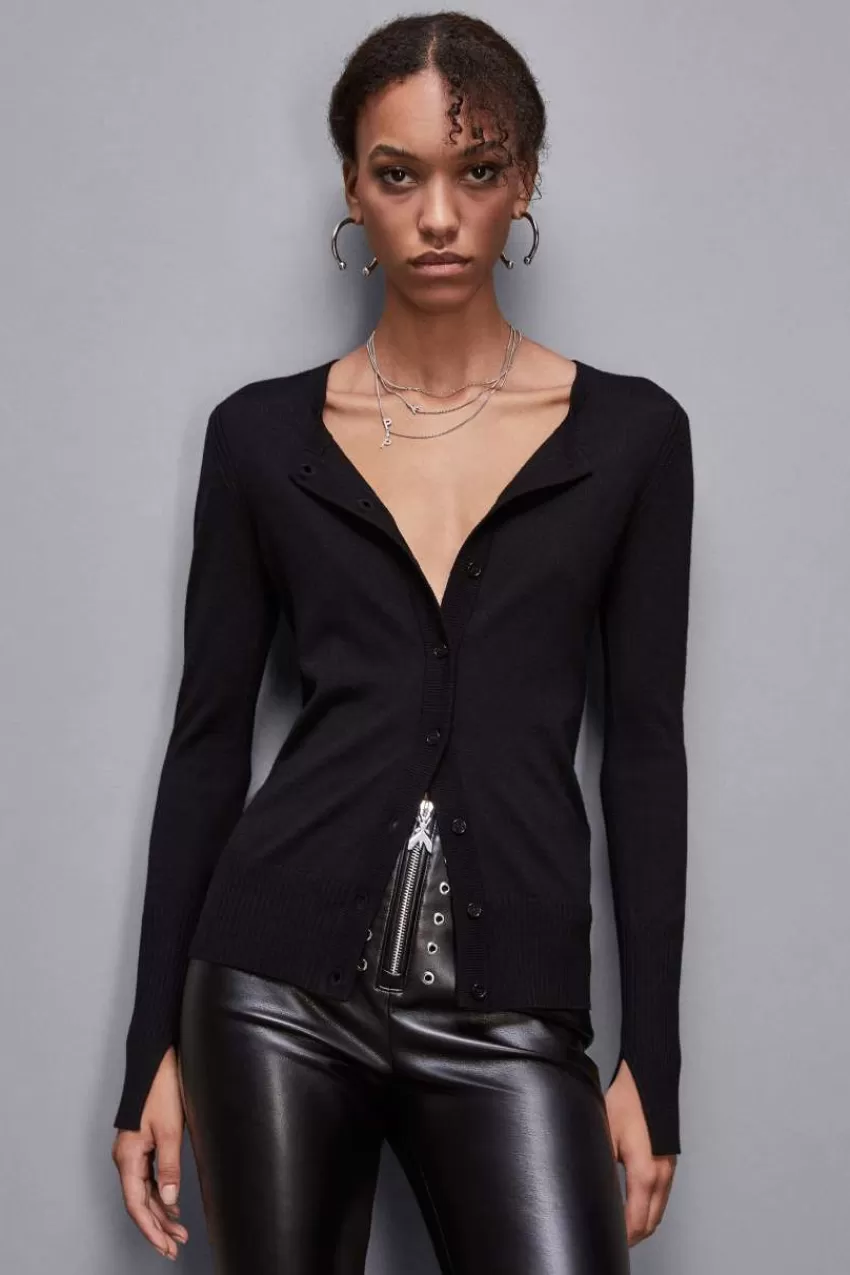 cardigan_scollo_rotondo_in_lana_3.webp Patrizia Pepe Cardigan<Cardigan scollo rotondo in lana