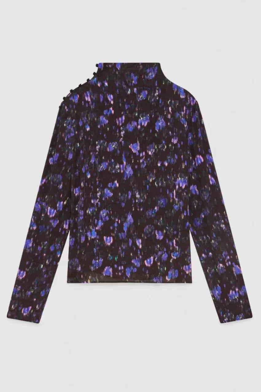 casacca_con_stampa_floreale_in_viscosa_4.webp Patrizia Pepe Tailleur | Tops<Casacca con stampa floreale in viscosa