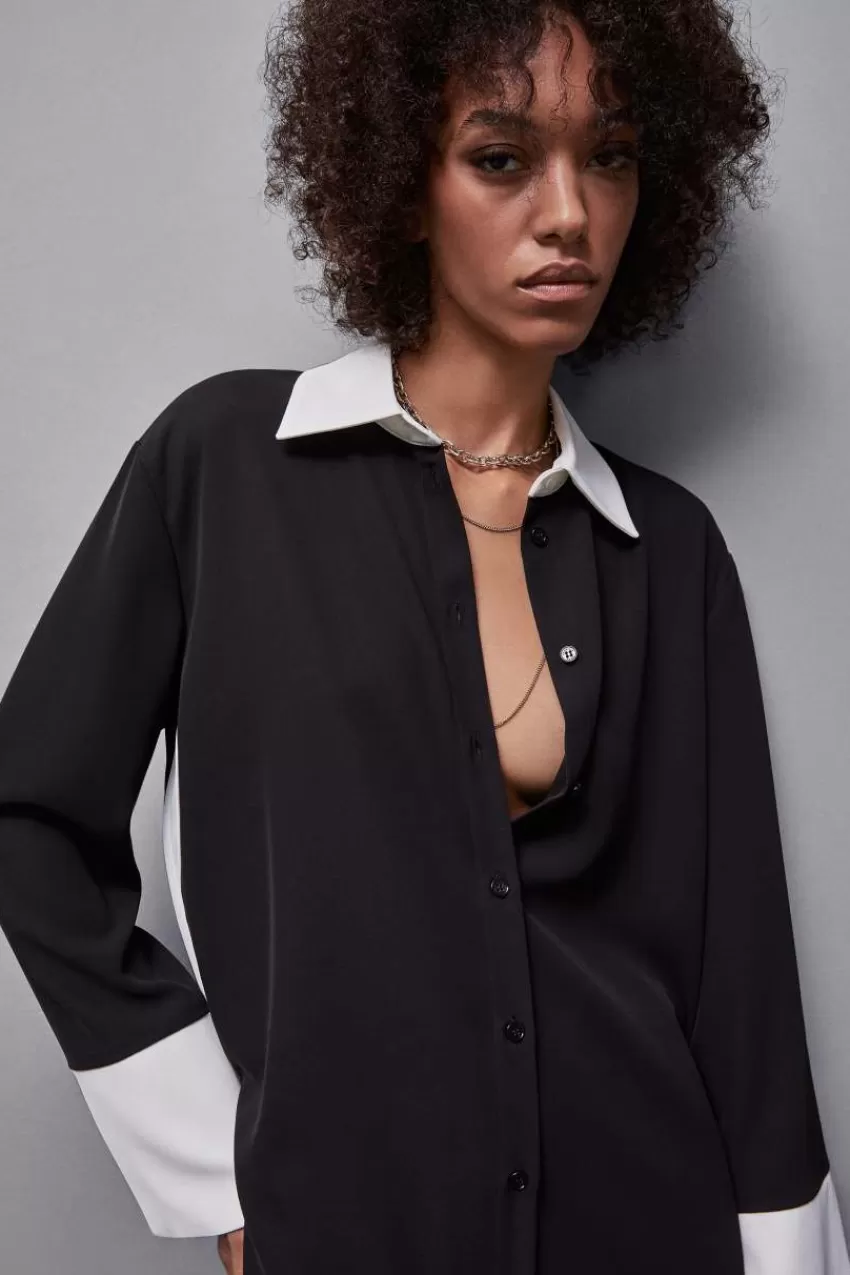 casacca_elegante_a_maniche_lunghe_3.webp Patrizia Pepe Camicie<Casacca elegante a maniche lunghe