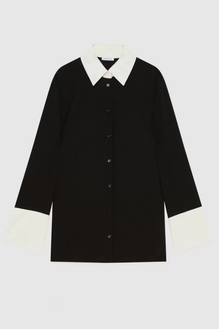 casacca_elegante_a_maniche_lunghe_4.webp Patrizia Pepe Camicie<Casacca elegante a maniche lunghe