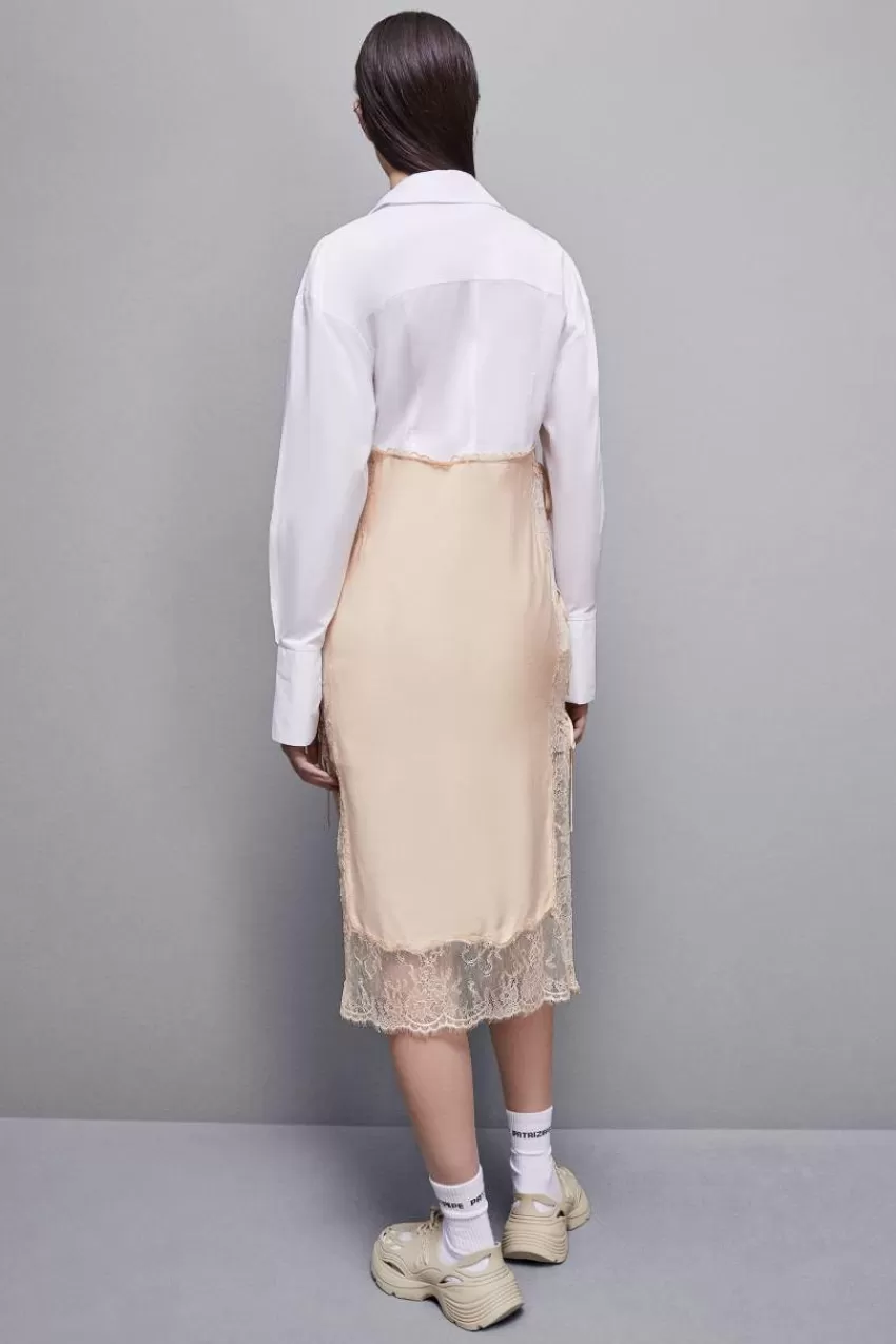 chemisier_in_satin_di_viscosa_2.webp Patrizia Pepe Midi<Chemisier in satin di viscosa