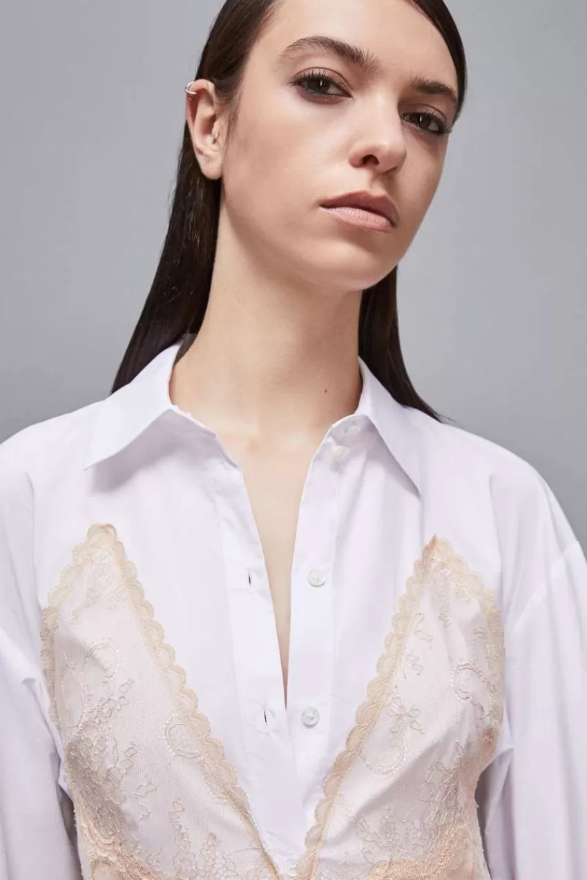 chemisier_in_satin_di_viscosa_3.webp Patrizia Pepe Midi<Chemisier in satin di viscosa