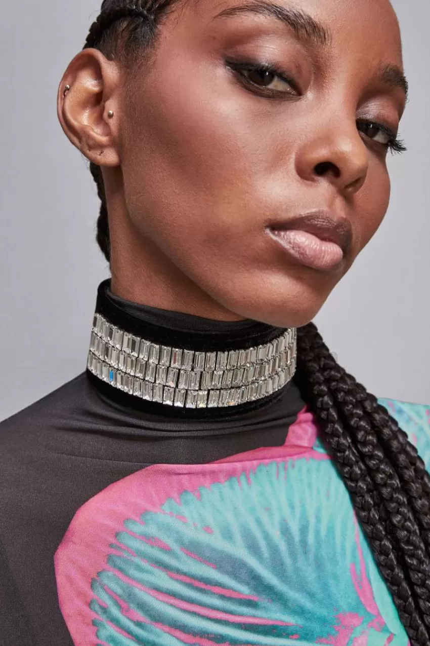 choker_con_strass_rettangolari_3.webp Patrizia Pepe Collane<Choker con strass rettangolari