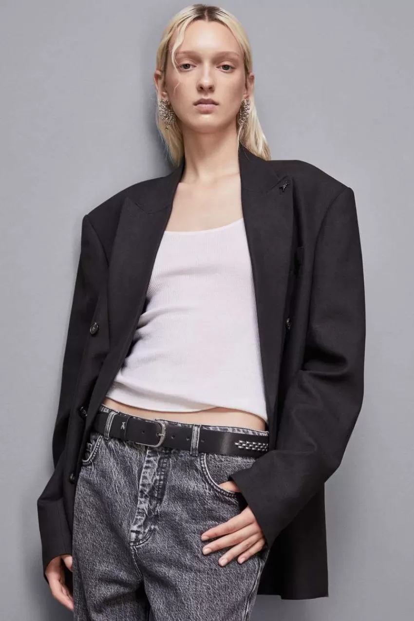 cintura_vita_bassa_in_pelle_con_fibbia_4.webp Patrizia Pepe Cinture<Cintura vita bassa in pelle con fibbia