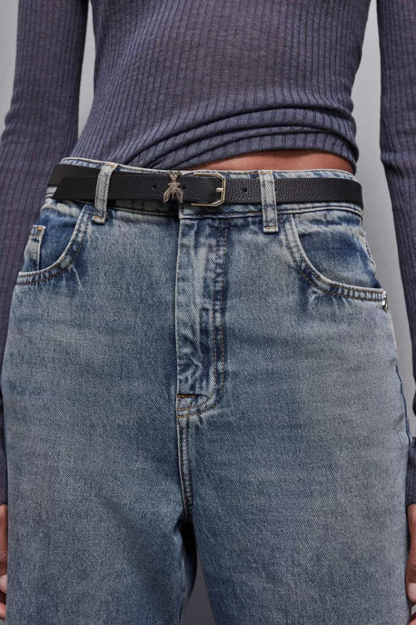 cintura_vita_bassa_in_pelle_martellata_3-1.webp Patrizia Pepe Cinture<Cintura vita bassa in pelle martellata