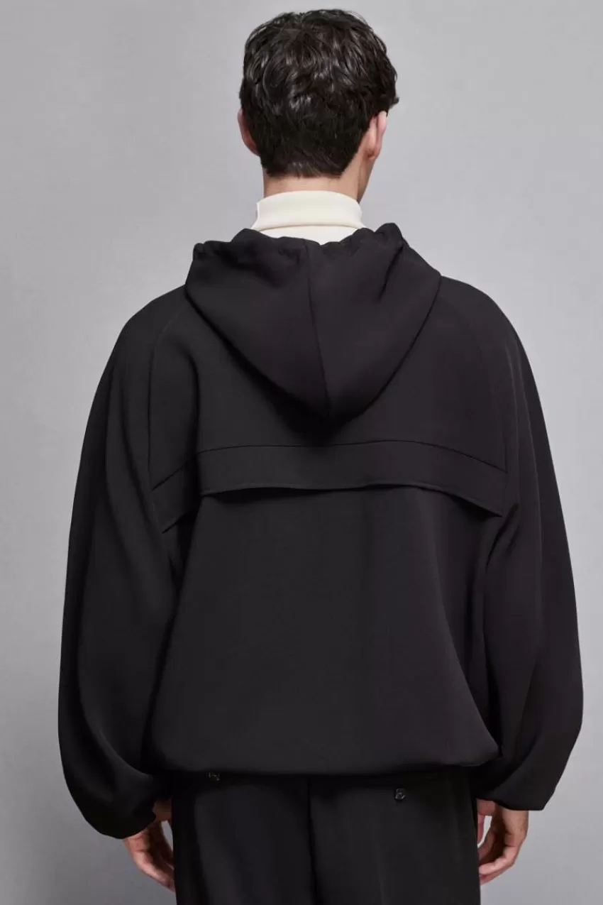 felpa_in_tessuto_fluido_2.webp Uomo Patrizia Pepe Giacche<Felpa in tessuto fluido