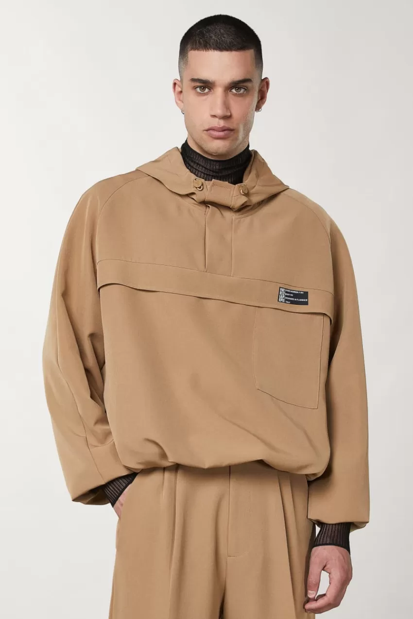 felpa_over_con_cappuccio_3.webp Uomo Patrizia Pepe Giacche<Felpa over con cappuccio