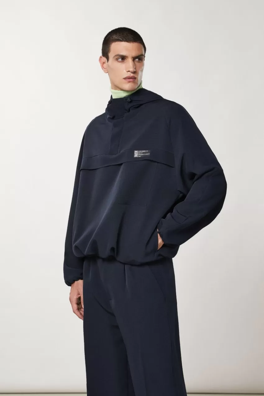 felpa_over_con_cappuccio_5-1.webp Uomo Patrizia Pepe Giacche<Felpa over con cappuccio