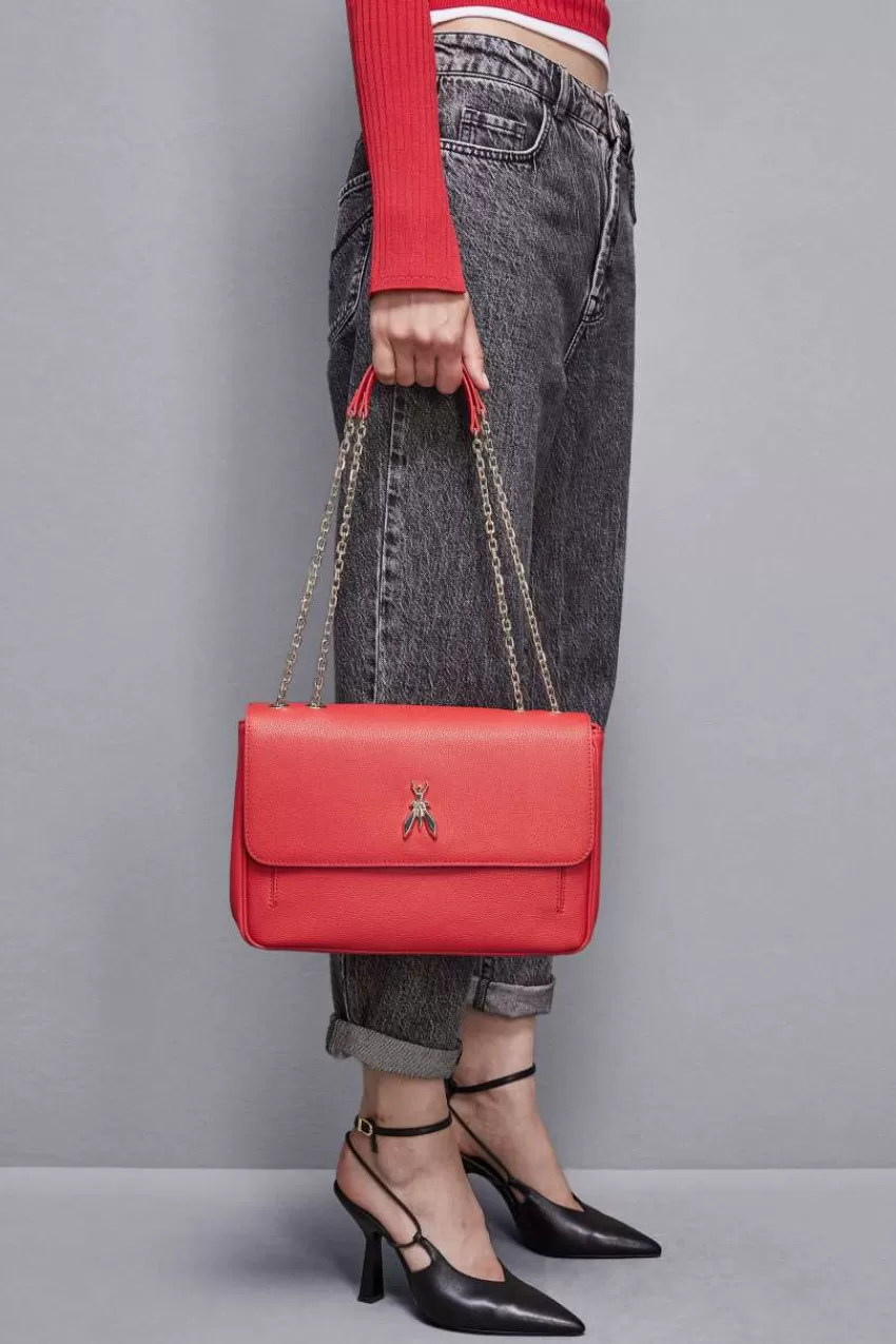 fly_borsa_a_spalla_in_pelle_con_catena_6.webp Patrizia Pepe Tracolla<Fly Borsa a spalla in pelle con catena