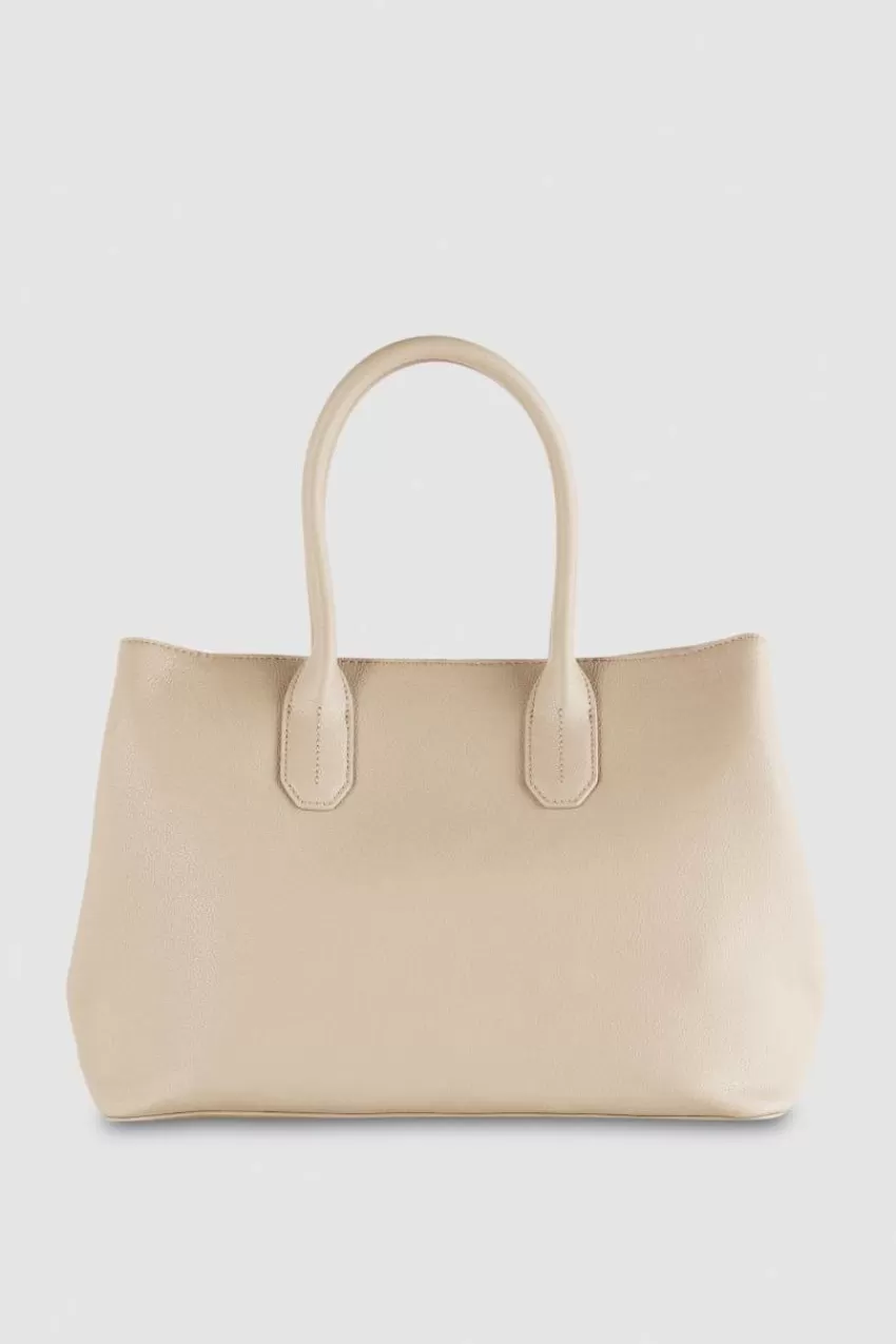 Patrizia Pepe Shopping | A Mano<Fly Borsa shopping in pelle con tracolla